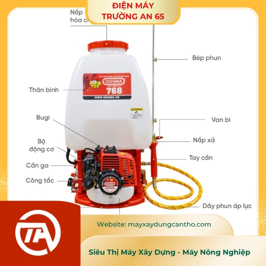 Bình phun thuốc trừ côn trùng OSHIMA 768