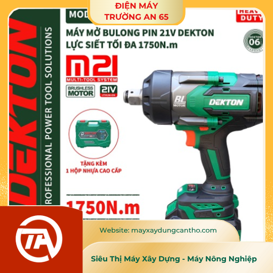 Máy Siết BuLong Pin 21V Dekton M21-IW1750N ( Chưa Pin và Sạc )
