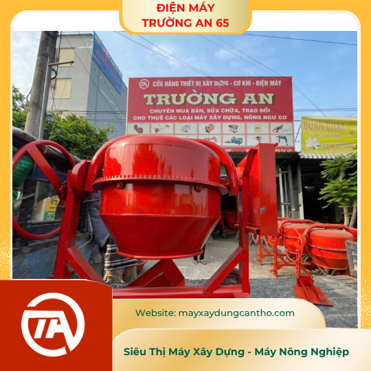 Cối trộn bê tông 1/2 bao TRƯỜNG AN