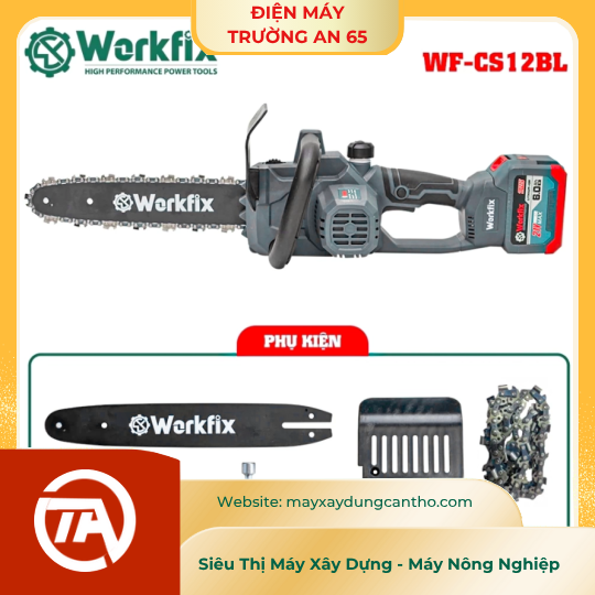 Máy cưa xích pin WORKFIX WF-CS12BL