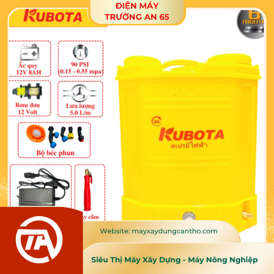 Bình xịt điện Kubota 20 Lít